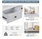 Retro Circular Curved Console Table, Half Moon Narrow Sofa Table with Open Style Shelf and 2 Top Drawers, Solid Wooden Entryway Table for Hallway Living Room Bedroom (Gray Wash)